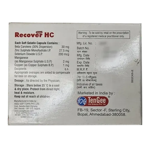 recover hc capsule 15's